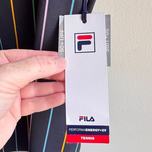 Women's FILA Performa Energy + UV Tennis 50+ UPF Cami Tank Top Size Large L NWT - Picture 4 of 5